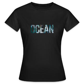 océan - T-shirt Femme - noir - Devant - AI Model Female 172 dark (172cm)