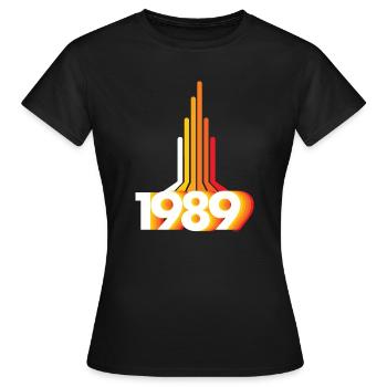 1989 missiles 80ths - Women's T-Shirt - black - Front - AI Model Female 172 dark (172cm)