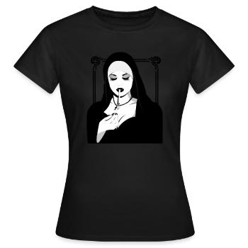 I'M NO ANGEL - Women's T-Shirt - black - Front - AI Model Female 172 dark (172cm)