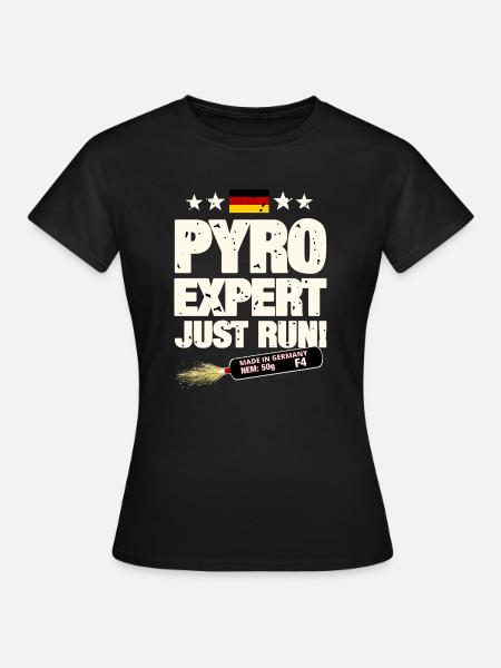 Pyro Pyrotechnik - Frauen T-Shirt - Schwarz
