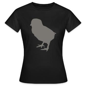 poussin - T-shirt Femme - noir - Devant - AI Model Female 172 dark (172cm)