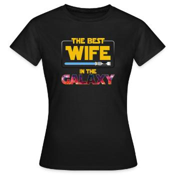 Die beste Frau in der Galaxis - Frauen T-Shirt - Schwarz - Vorne - AI Model Female 172 dark (172cm)