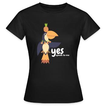 Tuncan Ananas swing - Frauen T-Shirt - Schwarz - Vorne - AI Model Female 172 dark (172cm)