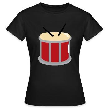 Tambour - T-shirt Femme - noir - Devant - AI Model Female 172 dark (172cm)