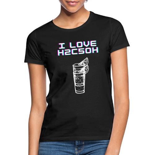 Kocham H2C5OH - Koszulka damska
