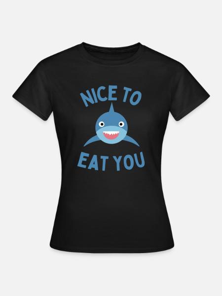 schön zu essen - Frauen T-Shirt - Schwarz