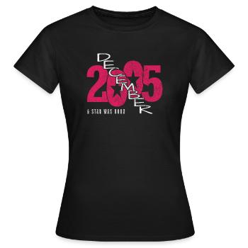 Décembre 2005 - T-shirt Femme - noir - Devant - AI Model Female 172 dark (172cm)