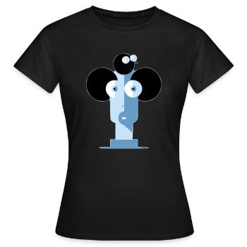 Miss Styli - Women's T-Shirt - black - Front - AI Model Female 172 dark (172cm)
