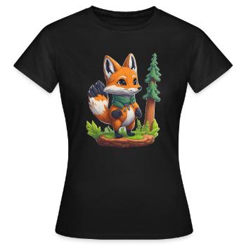 Petite écaille de tortue - T-shirt Femme - noir - Devant - AI Model Female 172 dark (172cm)