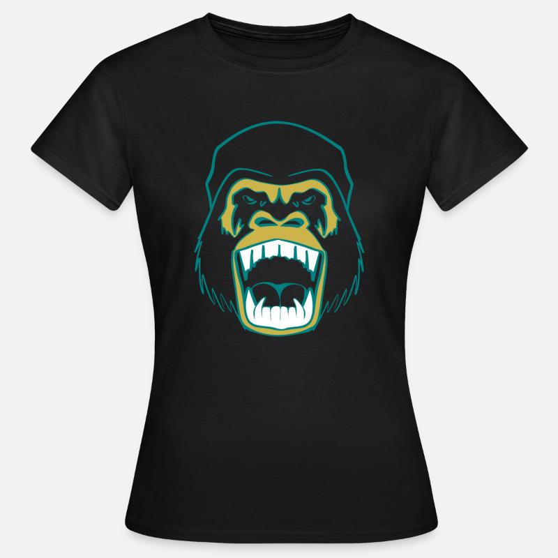 Angry Gorilla Face - Women's T-Shirt - black