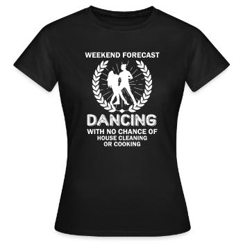 Dancing Dance Music - Frauen T-Shirt - Schwarz - Vorne - AI Model Female 172 dark (172cm)