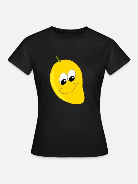 Glückliche Frucht - Frauen T-Shirt - Schwarz