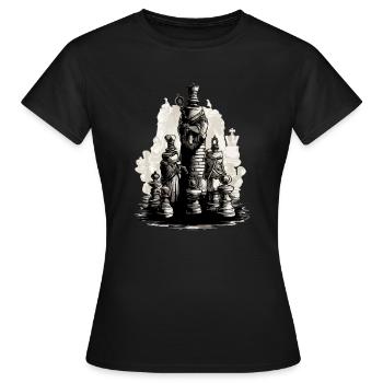 Besiegter Gegner - Frauen T-Shirt - Schwarz - Vorne - AI Model Female 172 dark (172cm)