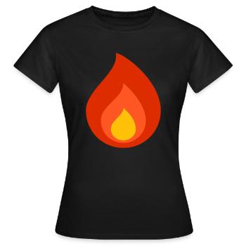 Quatre - T-shirt Femme - noir - Devant - AI Model Female 172 dark (172cm)