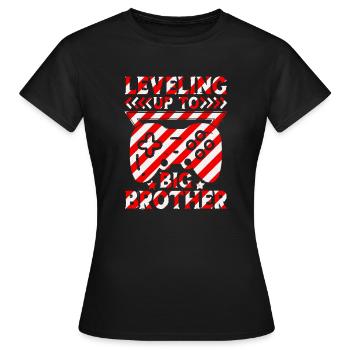 Big Brother Bébé Drôle Promouvoir Jeu Promu - T-shirt Femme - noir - Devant - AI Model Female 172 dark (172cm)