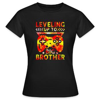 Big Brother Bébé Drôle Promouvoir Jeu Promu - T-shirt Femme - noir - Devant - AI Model Female 172 dark (172cm)