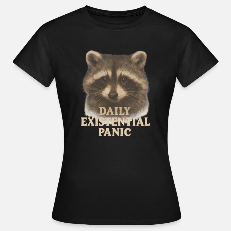 "Daily Existential Panic" - Women's T-Shirt - black