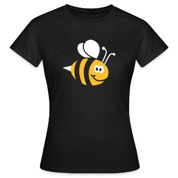 Abeilles 2C - T-shirt Femme - noir - Devant - AI Model Female 172 dark (172cm)