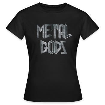 DIEUX MÉTALLIQUES - T-shirt Femme - noir - Devant - AI Model Female 172 dark (172cm)