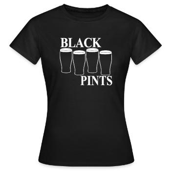 Black Pints - Frauen T-Shirt - Schwarz - Vorne - AI Model Female 172 dark (172cm)