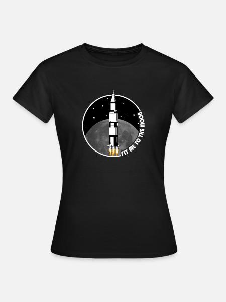 50 years moon landing - Women's T-Shirt - black