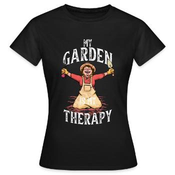 JARDIN JARDIN - T-shirt Femme - noir - Devant - AI Model Female 172 dark (172cm)