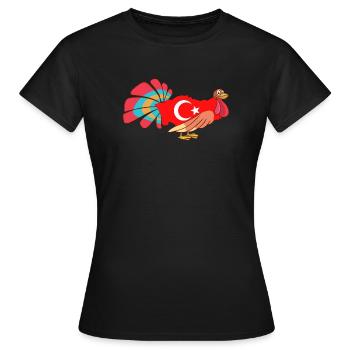 Drôle de Turquie Turquie - T-shirt Femme - noir - Devant - AI Model Female 172 dark (172cm)
