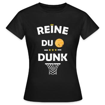Basketteuse Citation Sport Basket - T-shirt Femme - noir - Devant - AI Model Female 172 dark (172cm)