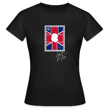 Britischer König Krönung Charles England Flagge - Frauen T-Shirt - Schwarz - Vorne - AI Model Female 172 dark (172cm)
