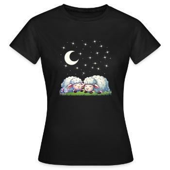 Guten Nacht - Träumen erlaubt - Frauen T-Shirt - Schwarz - Vorne - AI Model Female 172 dark (172cm)