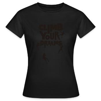 Échelle tes rêves - T-shirt Femme - noir - Devant - AI Model Female 172 dark (172cm)