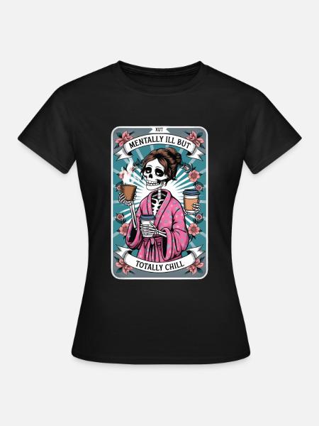 Tarotkarte - Frauen T-Shirt - Schwarz