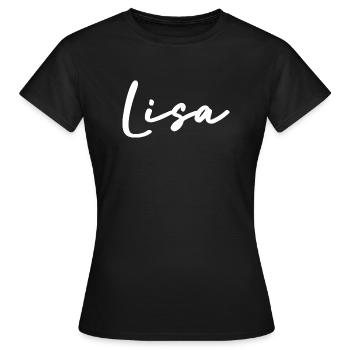 Lisa - T-shirt Femme - noir - Devant - AI Model Female 172 dark (172cm)