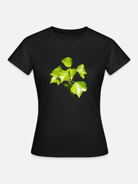 Efeu – Immergrüne Verbundenheit - Frauen T-Shirt - Schwarz