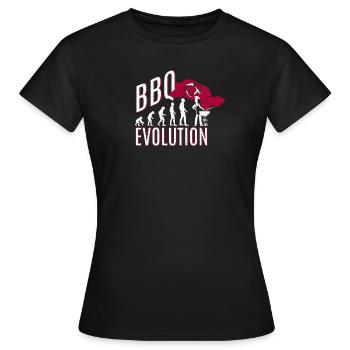 BBQ Evolution - BBQ - Women's T-Shirt - black - Front - AI Model Female 172 dark (172cm)