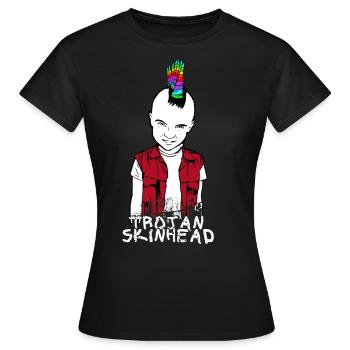 Punk Skinhead Rebellion Oi Geschenkidee Anarchist - Frauen T-Shirt - Schwarz - Vorne - AI Model Female 172 dark (172cm)