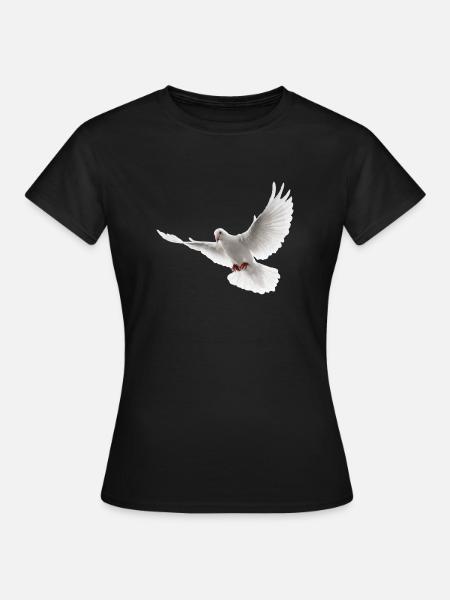 Taube - Frauen T-Shirt - Schwarz