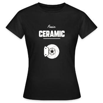 Frein ceramic - T-shirt Femme - noir - Devant - AI Model Female 172 dark (172cm)