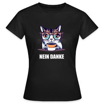 Nein Danke - Frauen T-Shirt - Schwarz - Vorne - AI Model Female 172 dark (172cm)