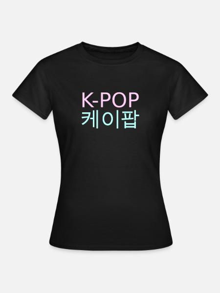 K-Pop Korean Pop Music - Women's T-Shirt - black