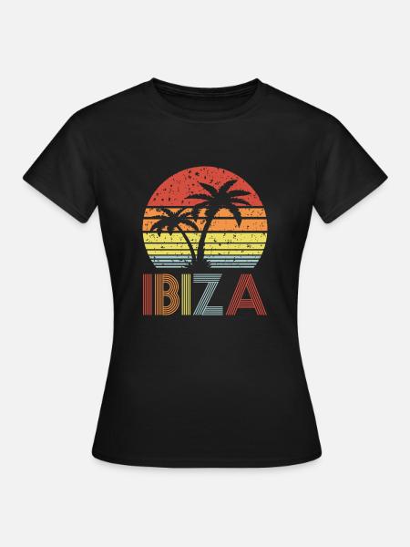 Ibiza - Frauen T-Shirt - Schwarz