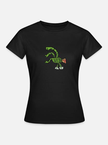 Hydre à trois têtes Pixelart - T-shirt Femme - noir