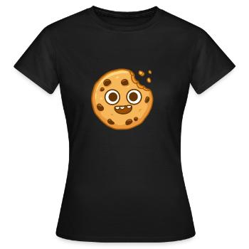 Happy cookie - Women's T-Shirt - black - Front - AI Model Female 172 dark (172cm)