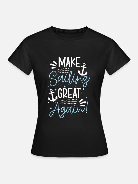 Voile Sailor Ocean Anchor - T-shirt Femme - noir