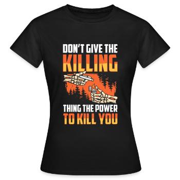 Discipline non-fumeur Ne fumez pas de dépendance - T-shirt Femme - noir - Devant - AI Model Female 172 dark (172cm)