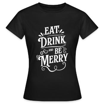Comptoir alimentaire gourmet - T-shirt Femme - noir - Devant - AI Model Female 172 dark (172cm)