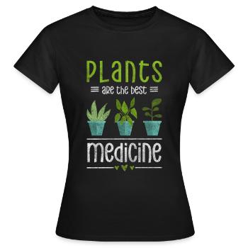 Herbes médicinales guérisseur guérisseur médecin - T-shirt Femme - noir - Devant - AI Model Female 172 dark (172cm)