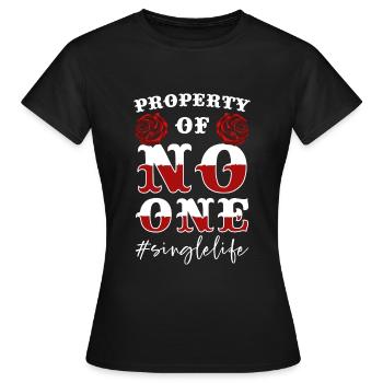 Allein Alleinstehend - Frauen T-Shirt - Schwarz - Vorne - AI Model Female 172 dark (172cm)