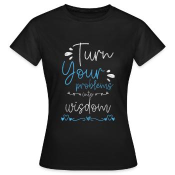 Problem? Not my problem sarcasm - Women's T-Shirt - black - Front - AI Model Female 172 dark (172cm)