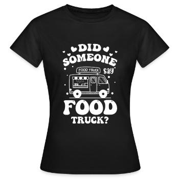 Streetfood Speisen Burger - Frauen T-Shirt - Schwarz - Vorne - AI Model Female 172 dark (172cm)
